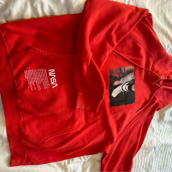 Heron Preston NASA Photo Hooded Sweatshirt 'Red' - Picture 4 of 5